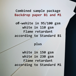 Productfoto door konzept-shop.de - 4 vellen achtergrondpapier DIN A4 in wit en antiek wit, in standaard B1 en M1