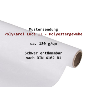 Produktfoto von konzept-shop.de - eine Rolle mit weißem Polyestergewebe PolyKarol Luce II